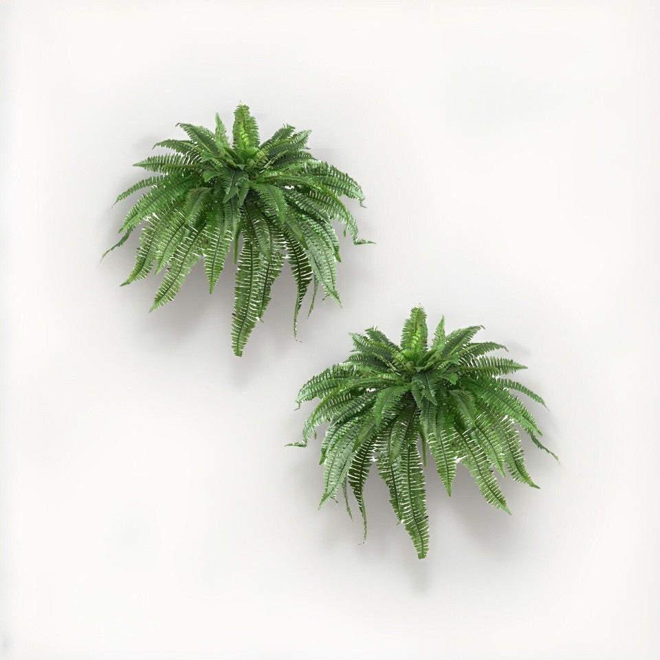 48" Boston Fern Artificial Bush Plant Pack 2