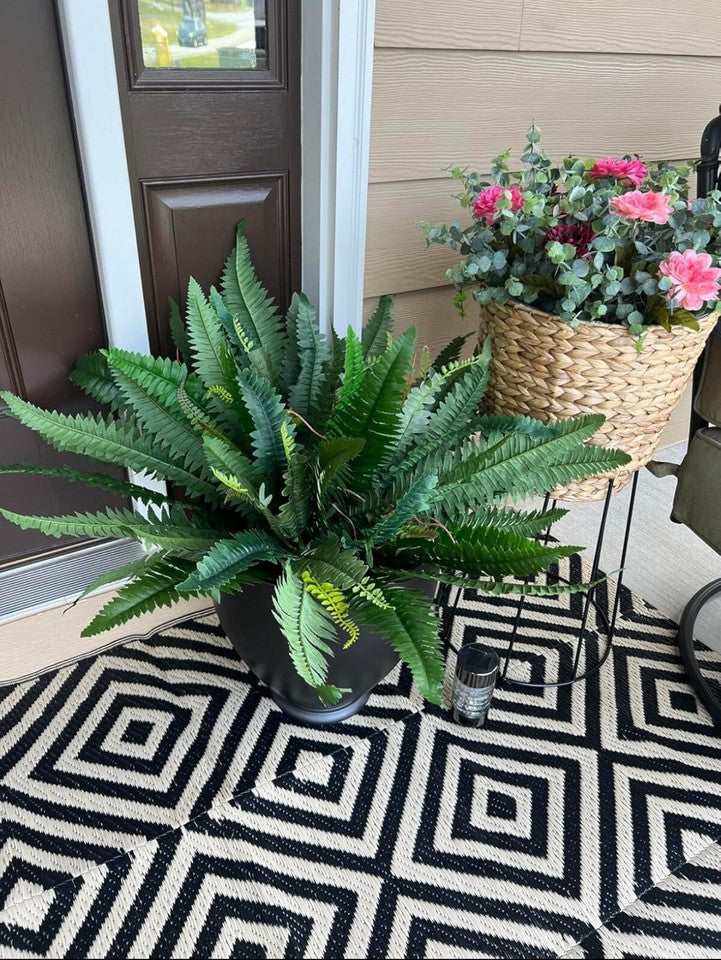 48" Boston Fern Artificial Bush Plant Pack 2