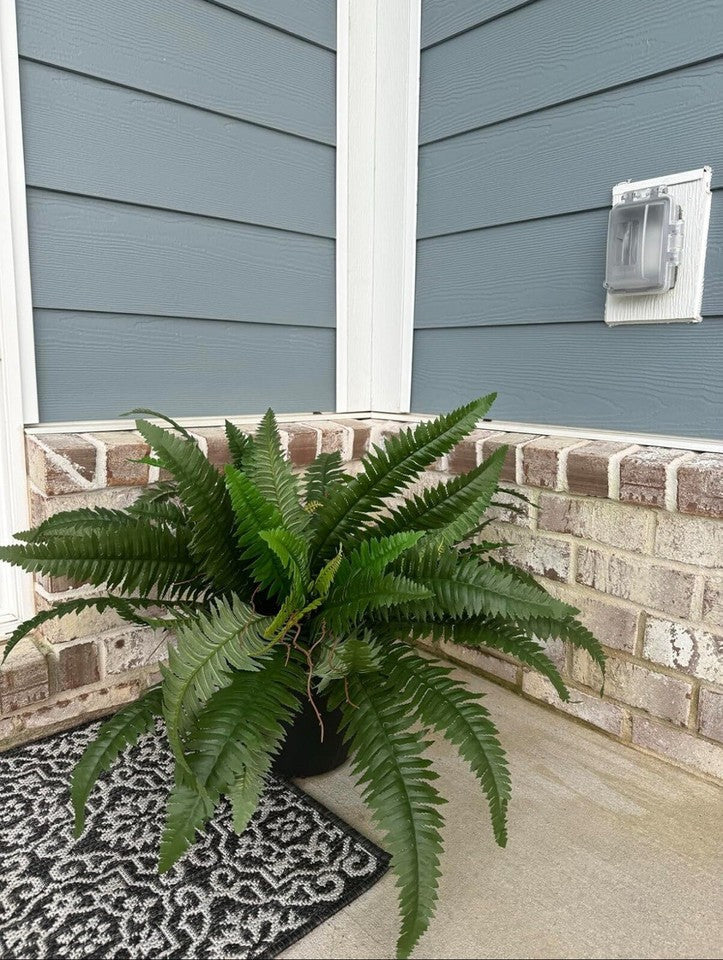 48" Boston Fern Artificial Bush Plant Pack 2